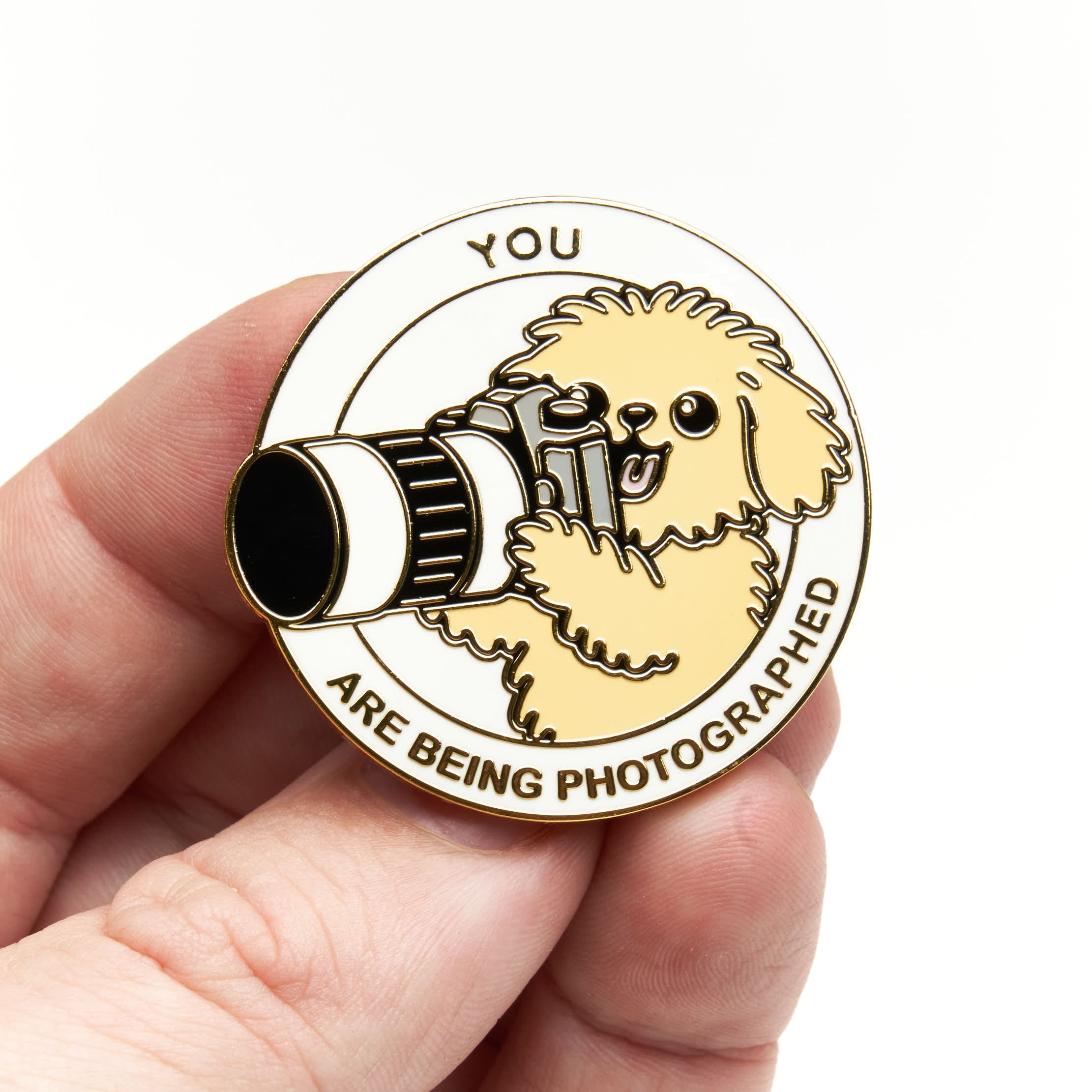 You Are Being Photographed Dog DSLR Pin - Image 7