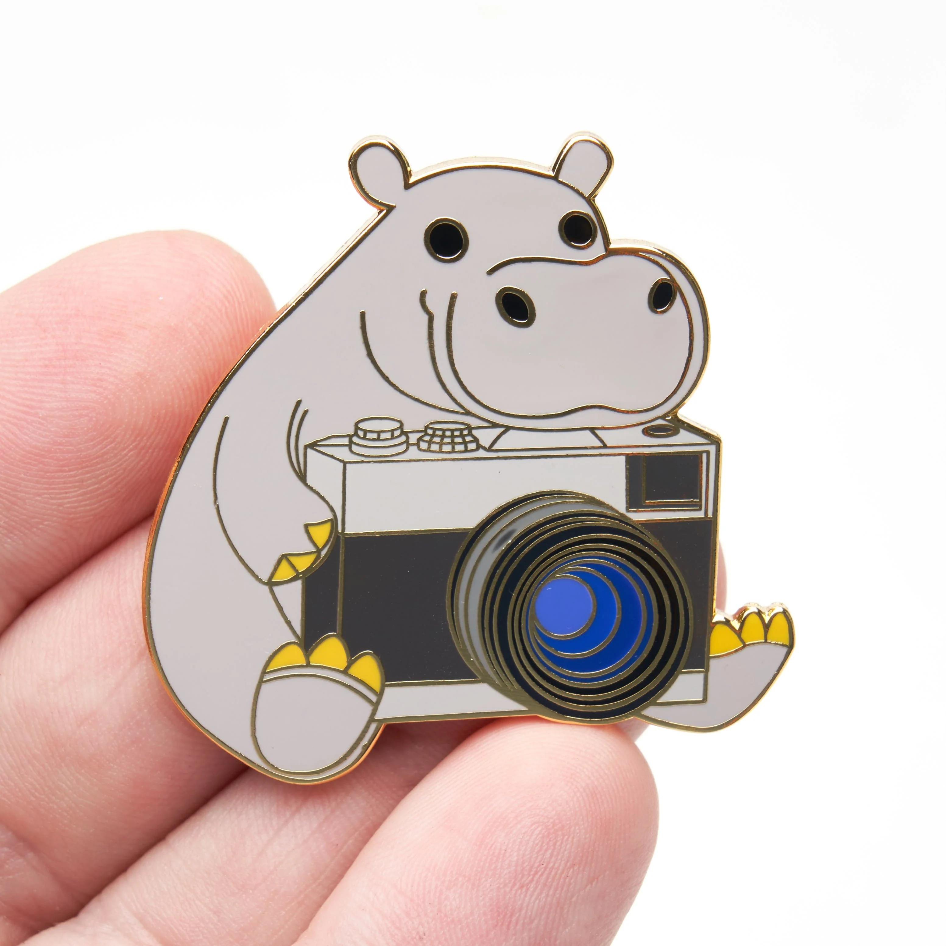 Hippo Photographer Pin - Image 2