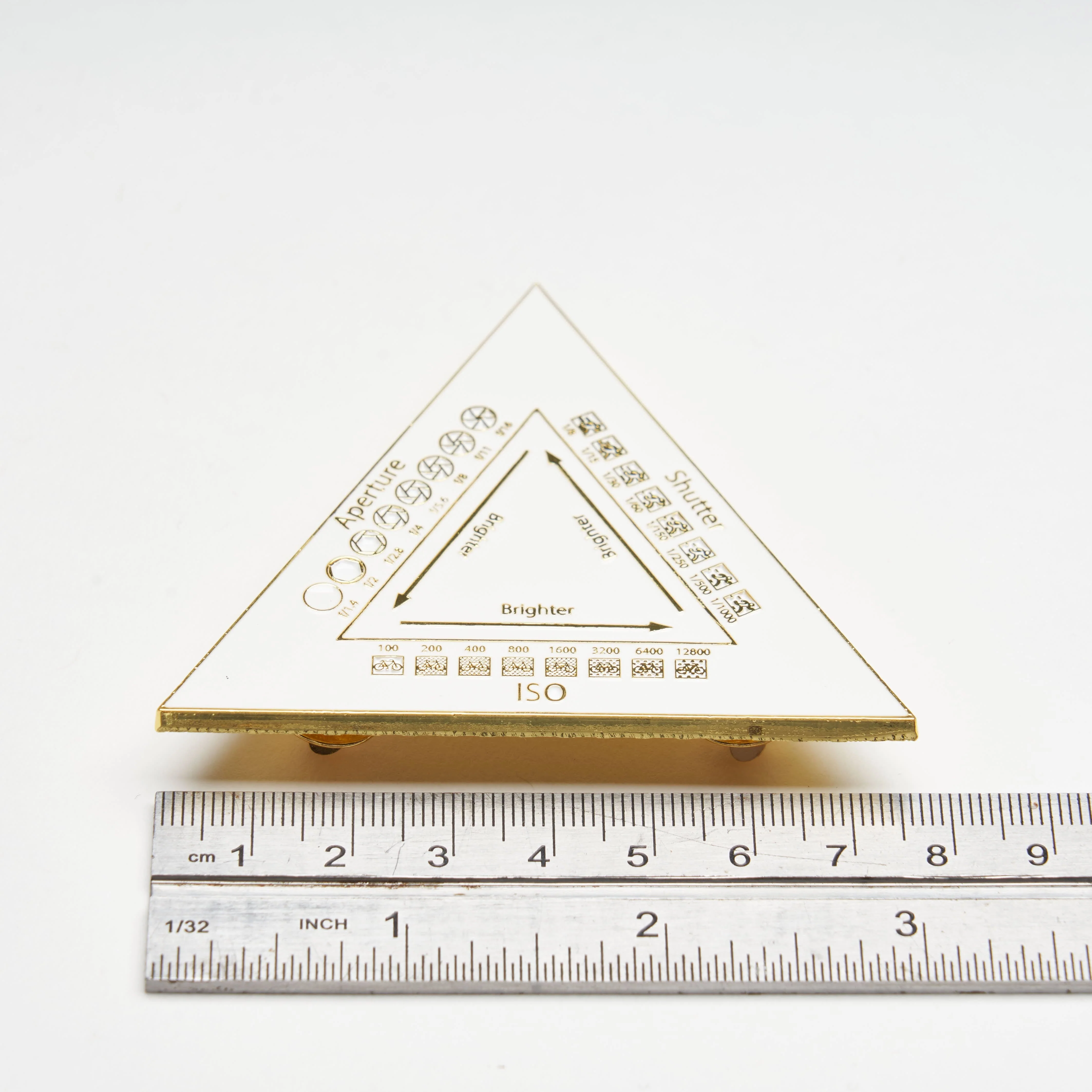 Aperture, Shutter Speed, ISO Chart Guide Enamel Pin - Image 3