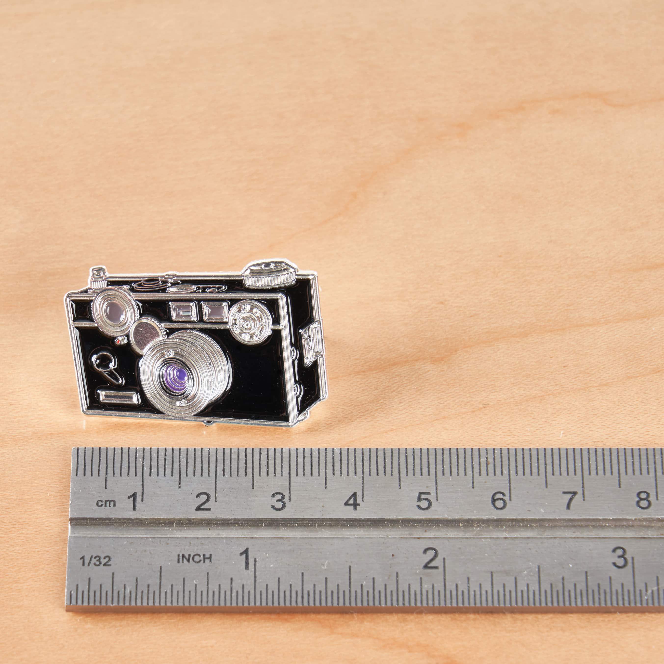 Brick Camera Pin with Purple Lens - Image 4