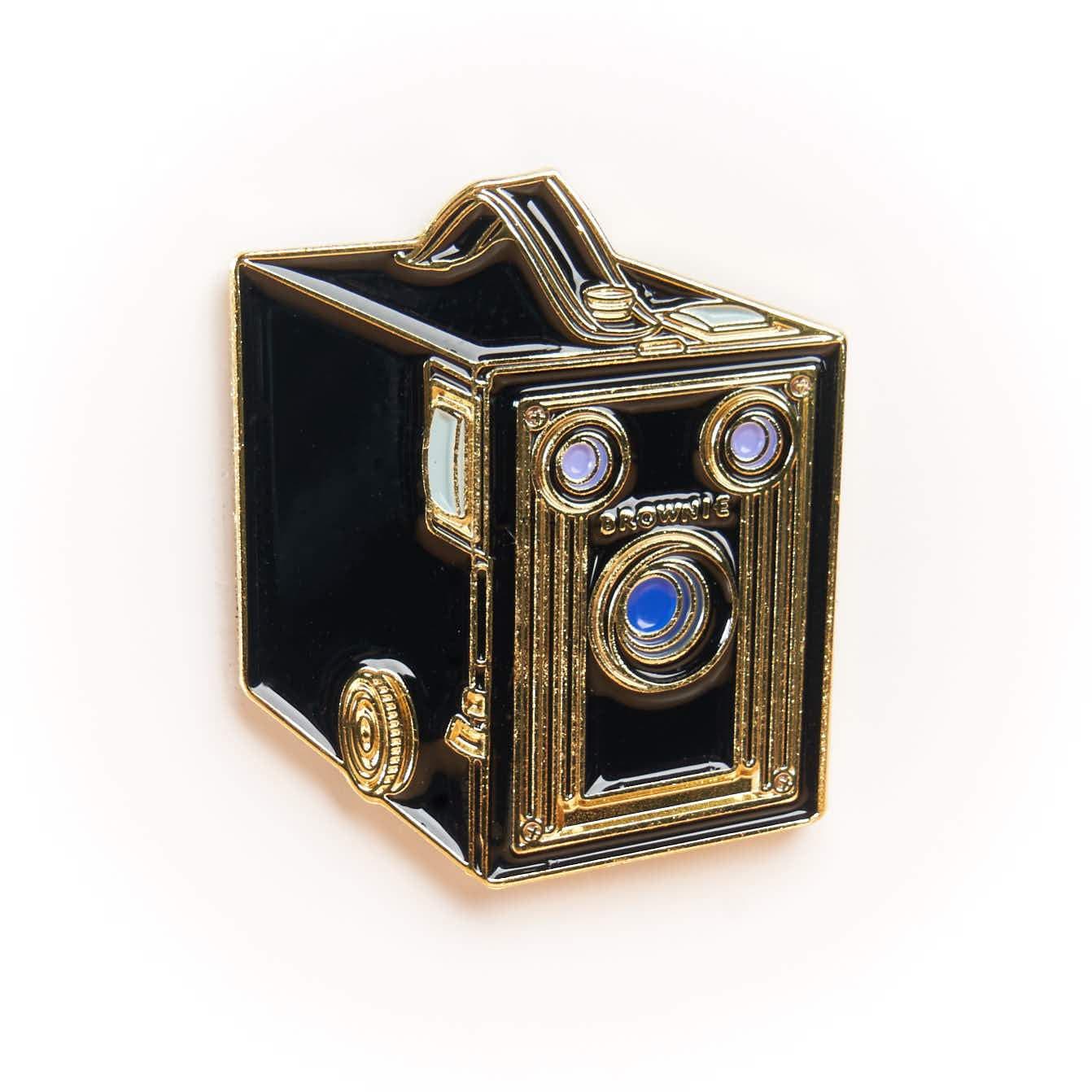 Brownie Camera Pin Gold Variant