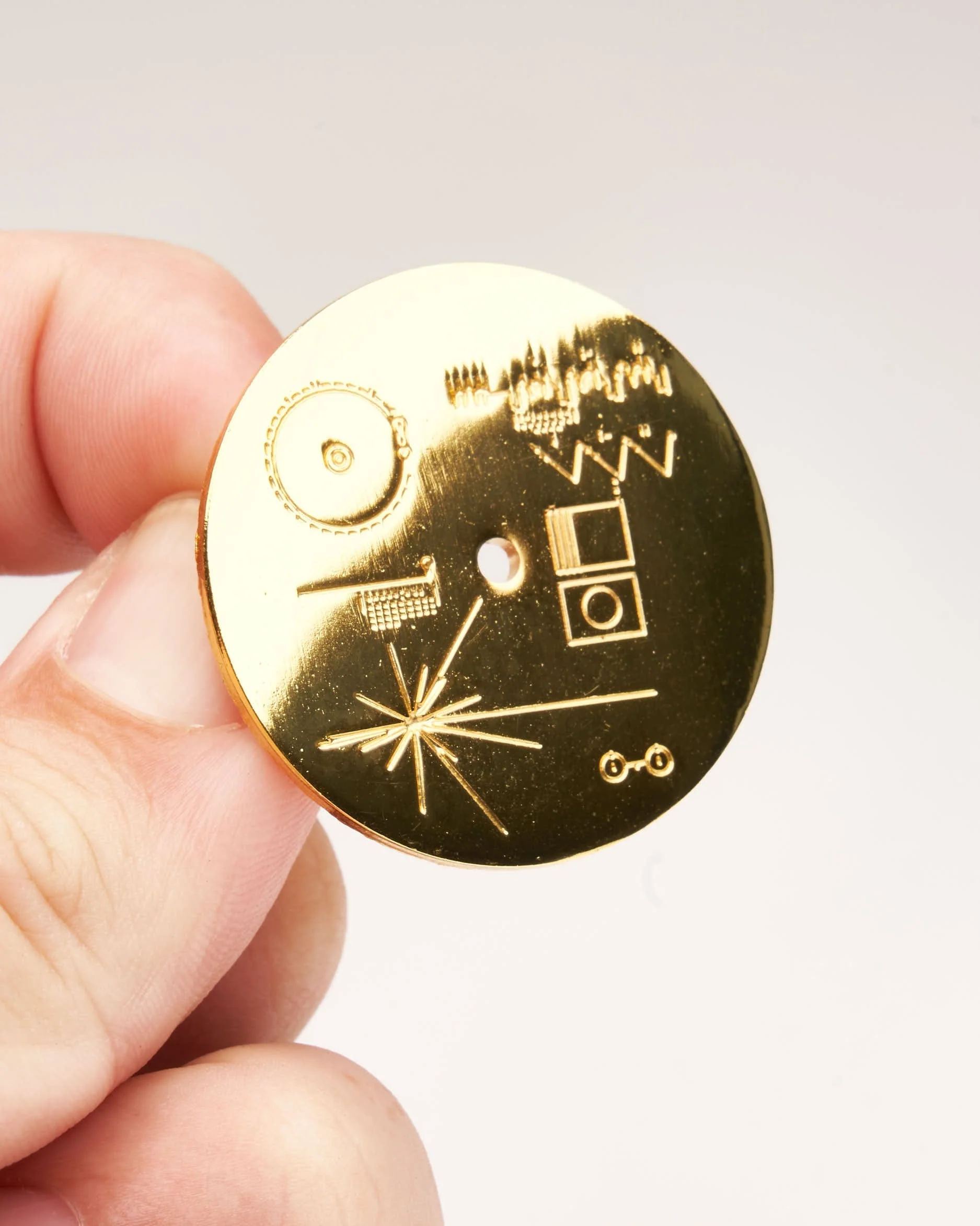 Golden Record Pin