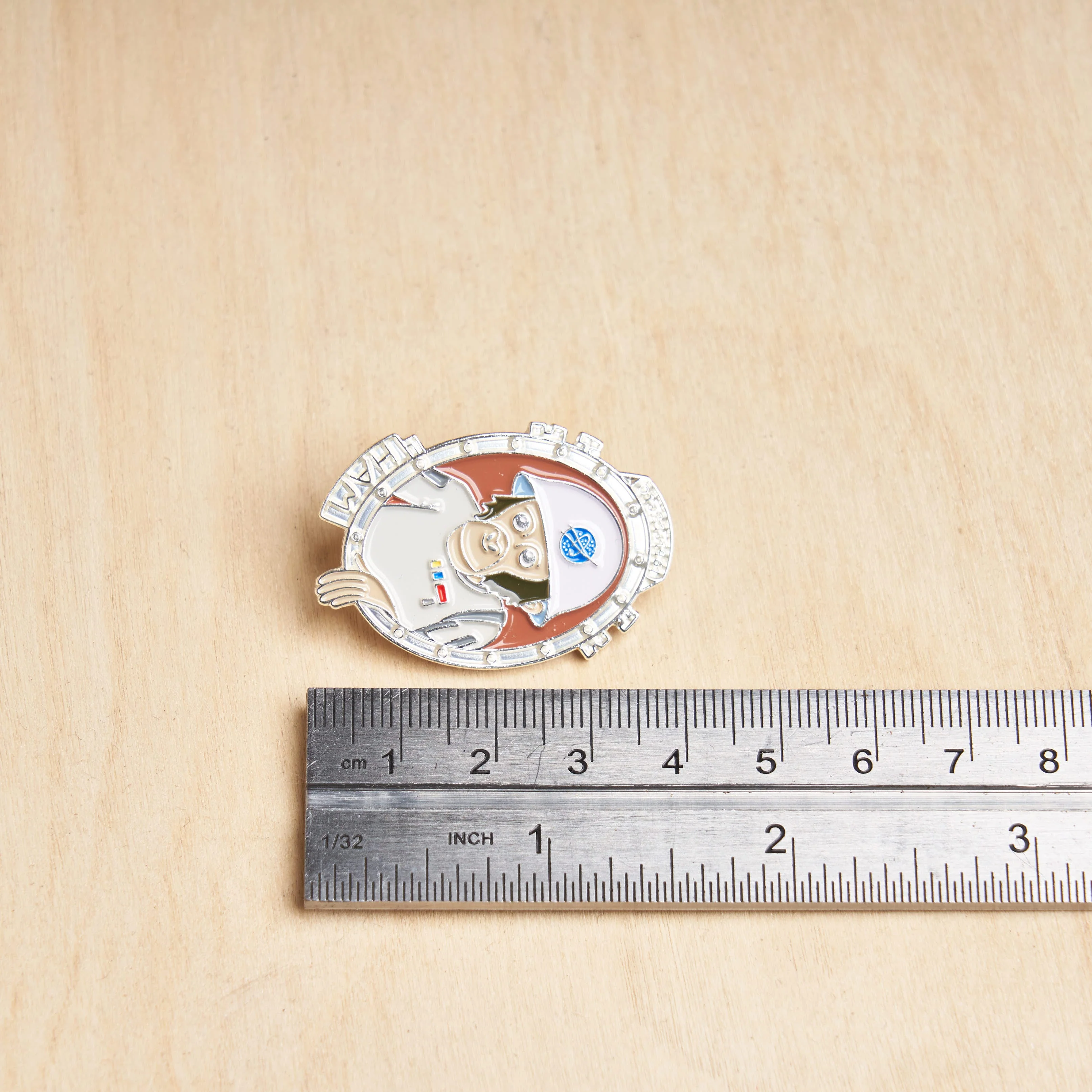 "Ham the Astrochimp" - Animal Astronaut Enamel Pin - Image 3