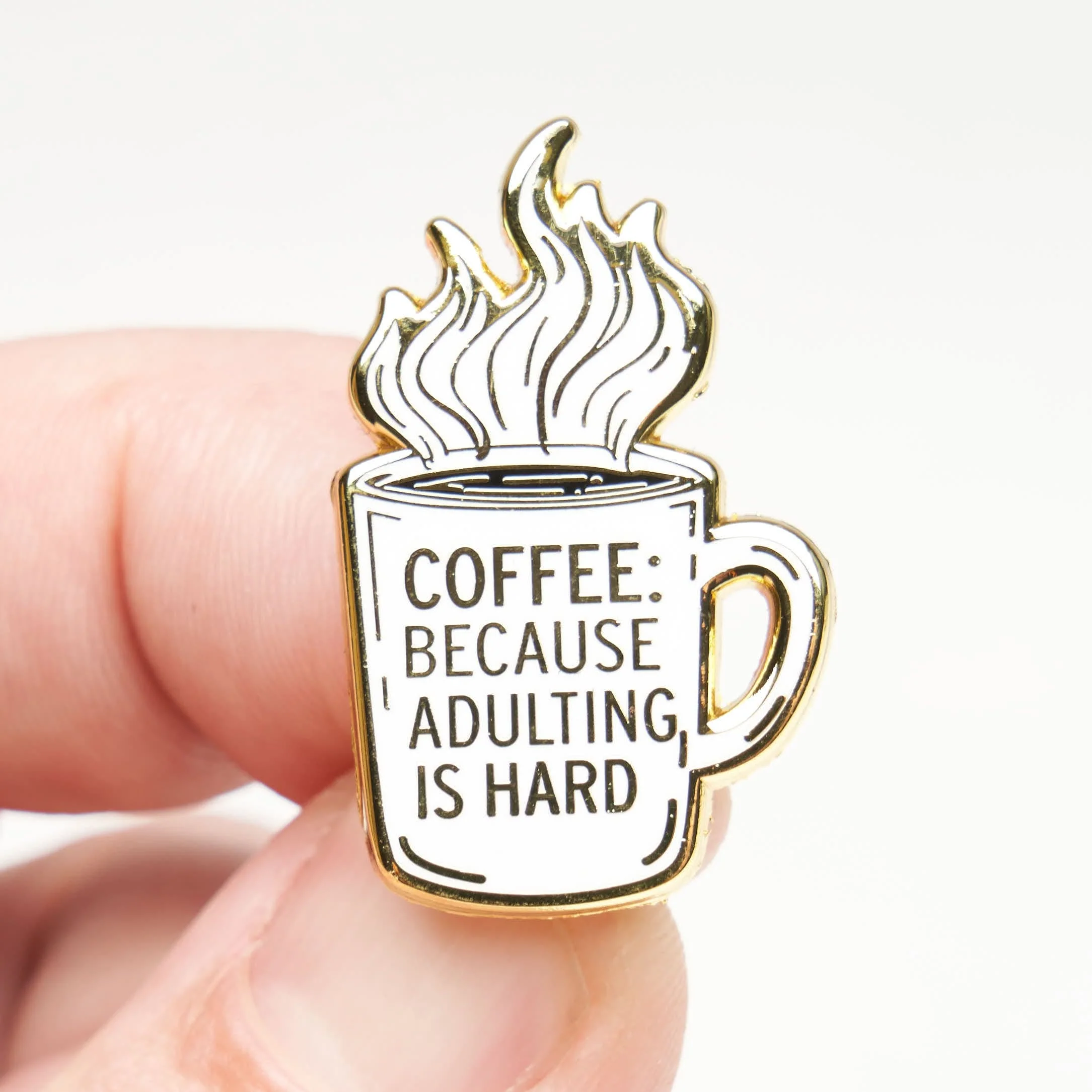 Coffee: Because Adulting Is Hard Pin - Image 2
