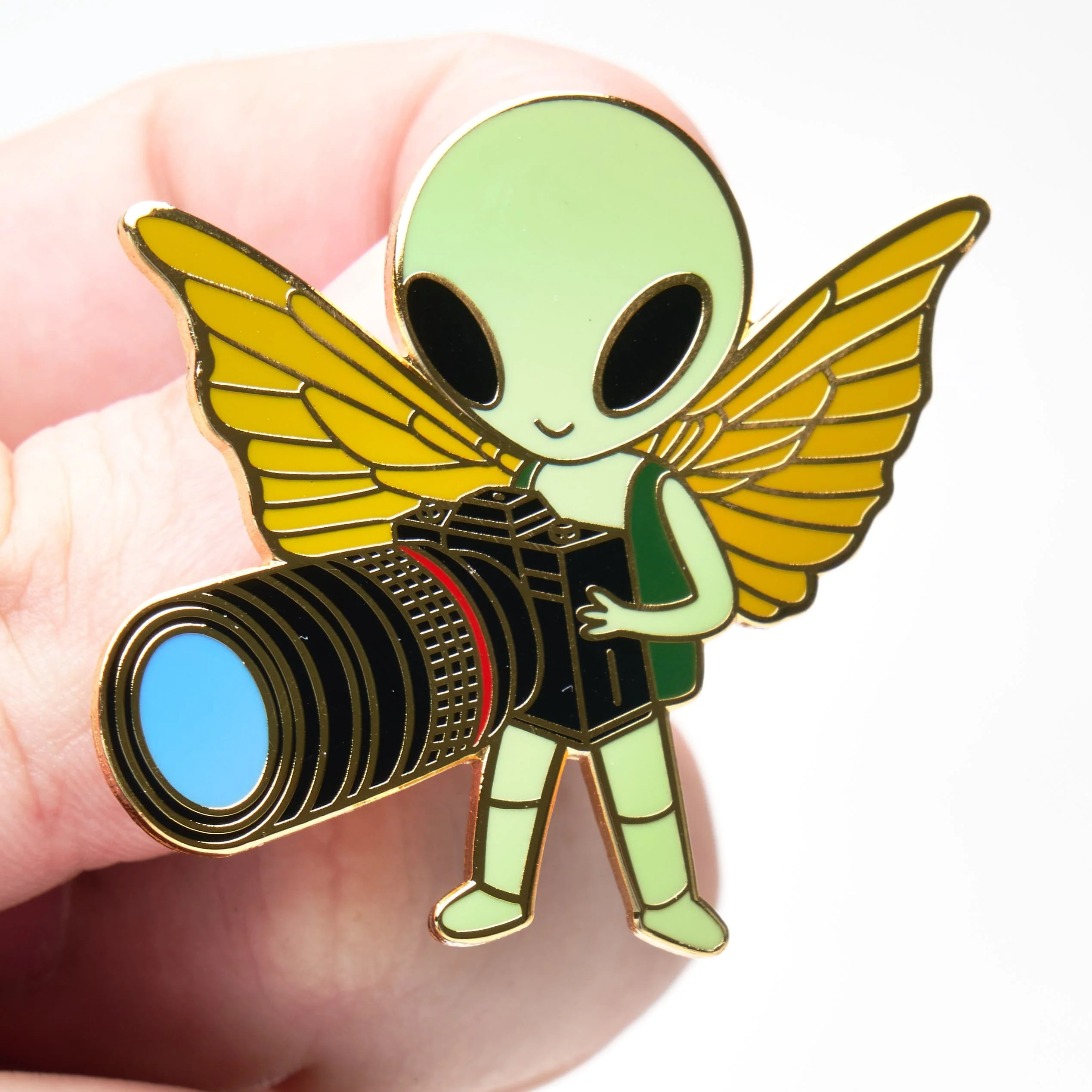 Alien Photographer Pin