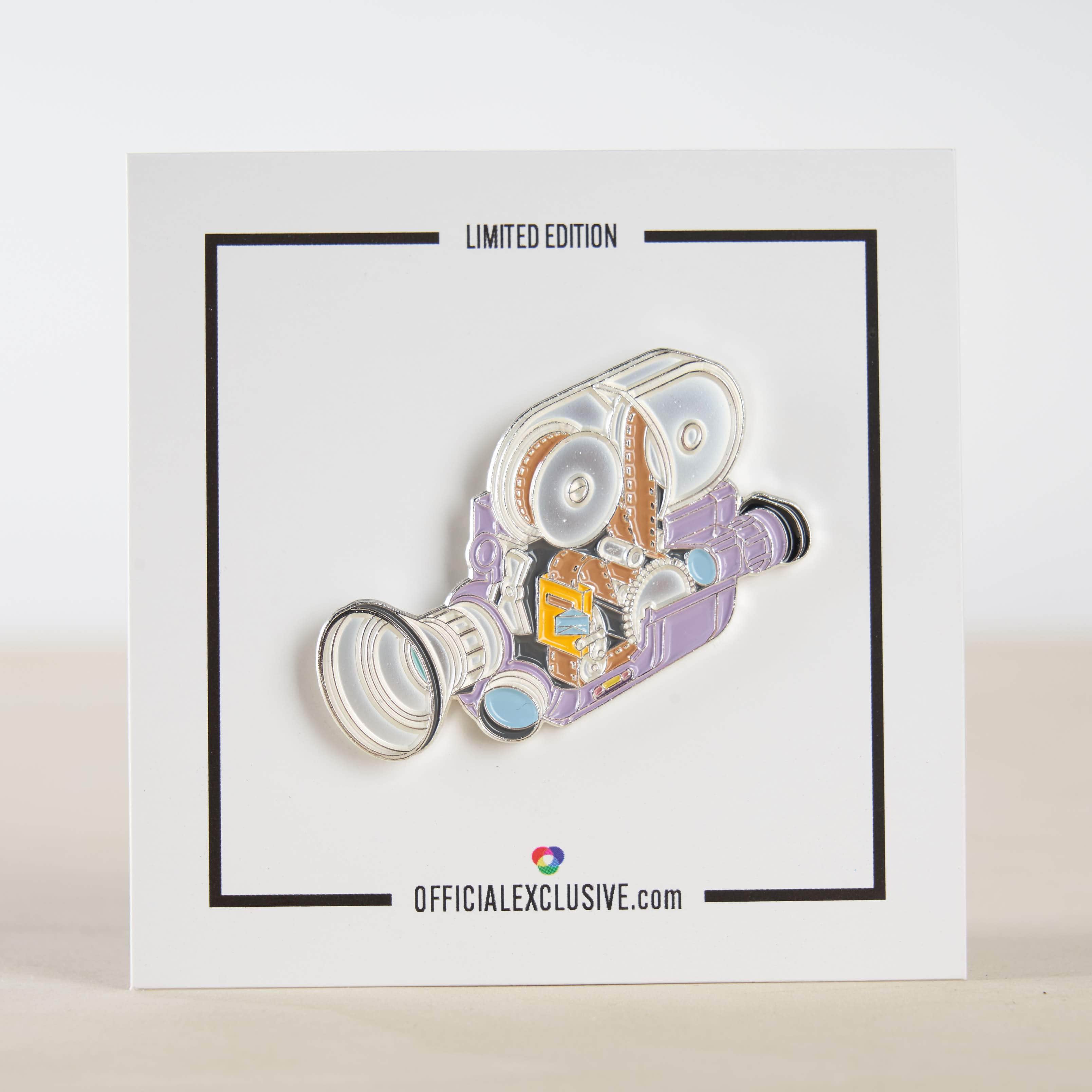 Cross Section Cutaway Cinema Movie Camera Pin - Image 5
