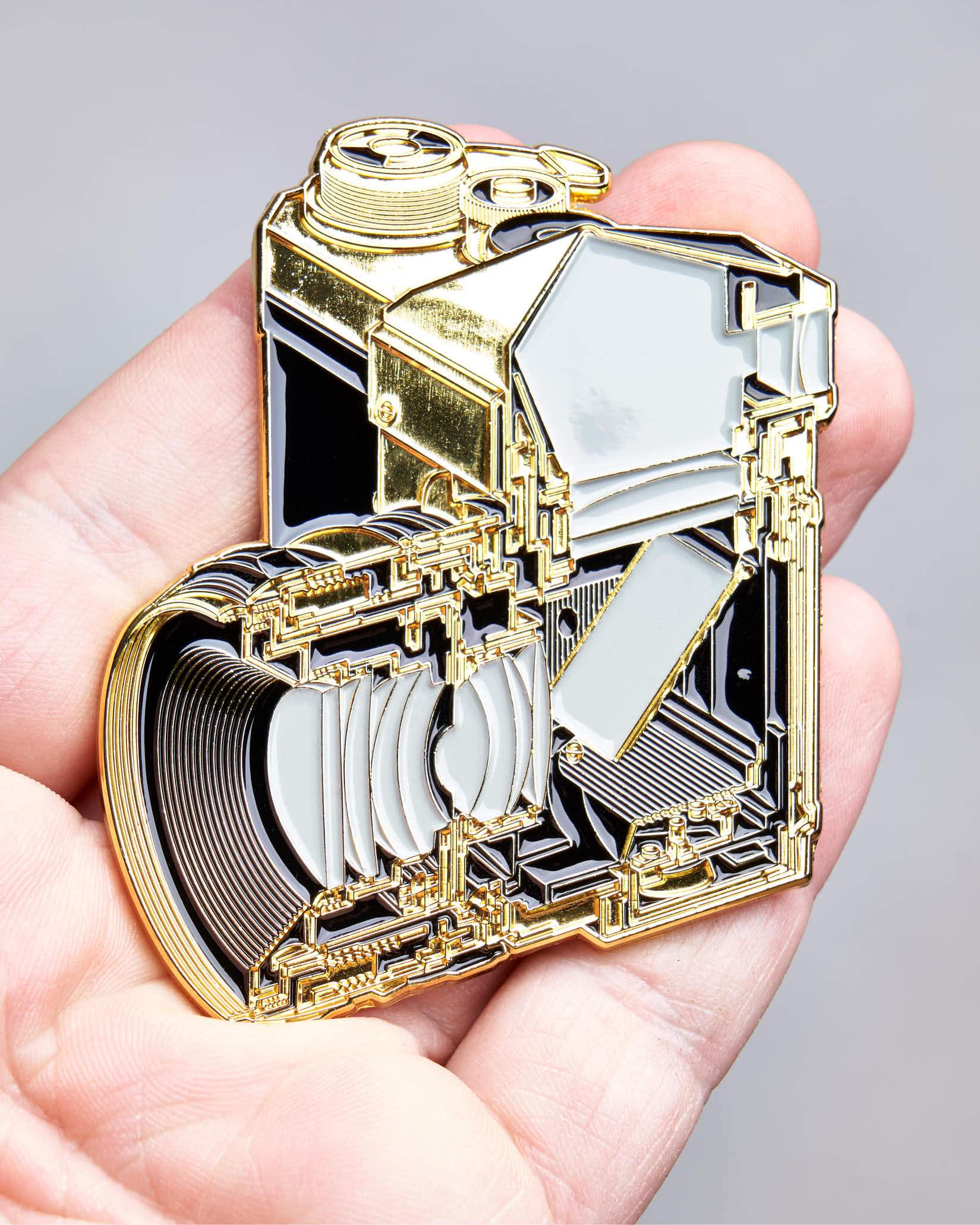 Cross Section of SLR Camera Gold Pin - Image 2