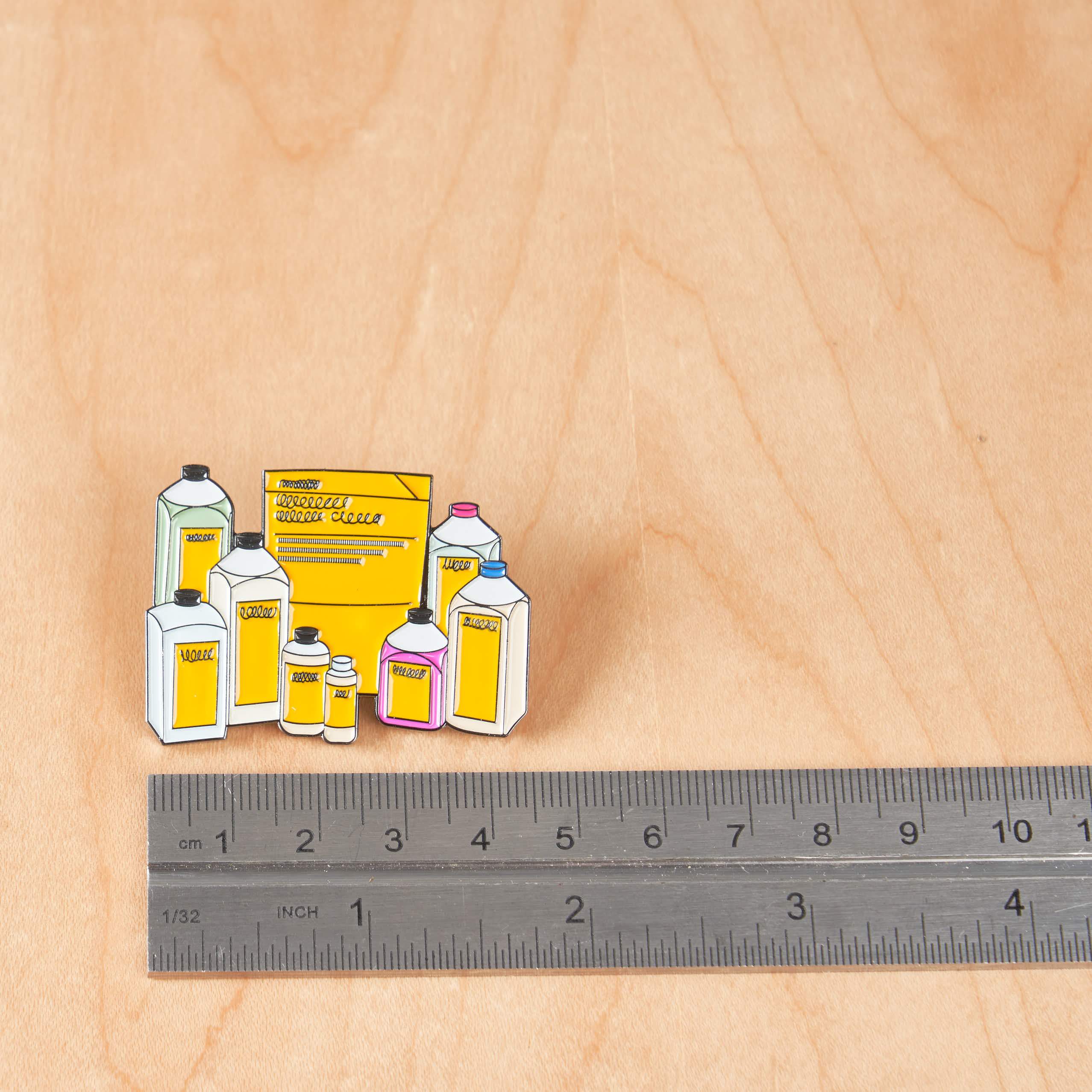Darkroom Chemical Film Developer Storage Bottles Pin - Image 4