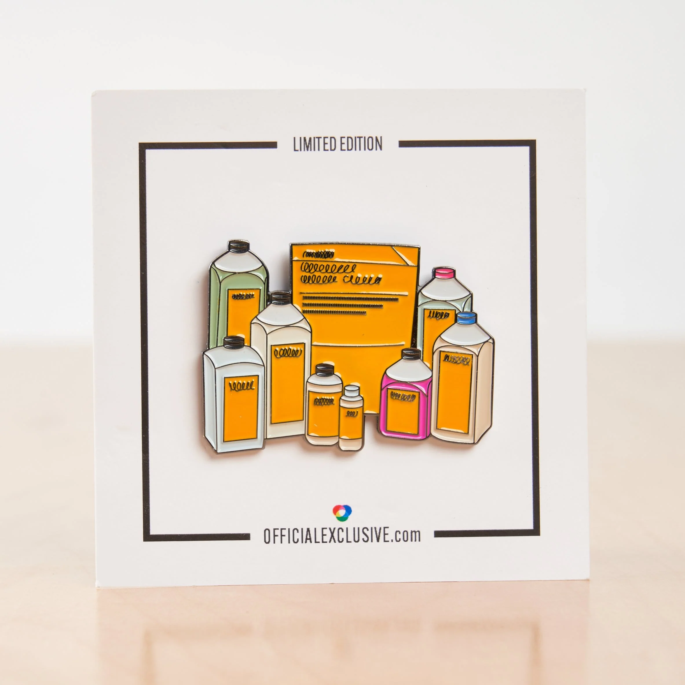 Darkroom Chemical Film Developer Storage Bottles Pin - Image 5