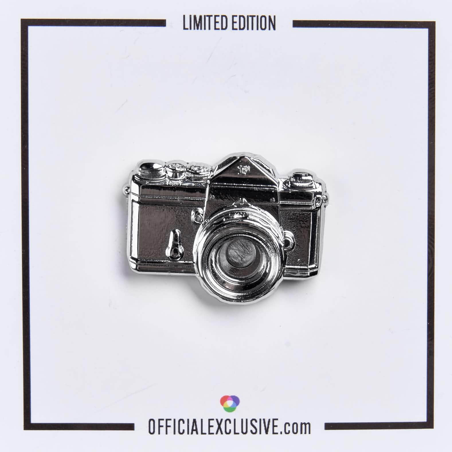 SLR 3D Silver Camera Pin
