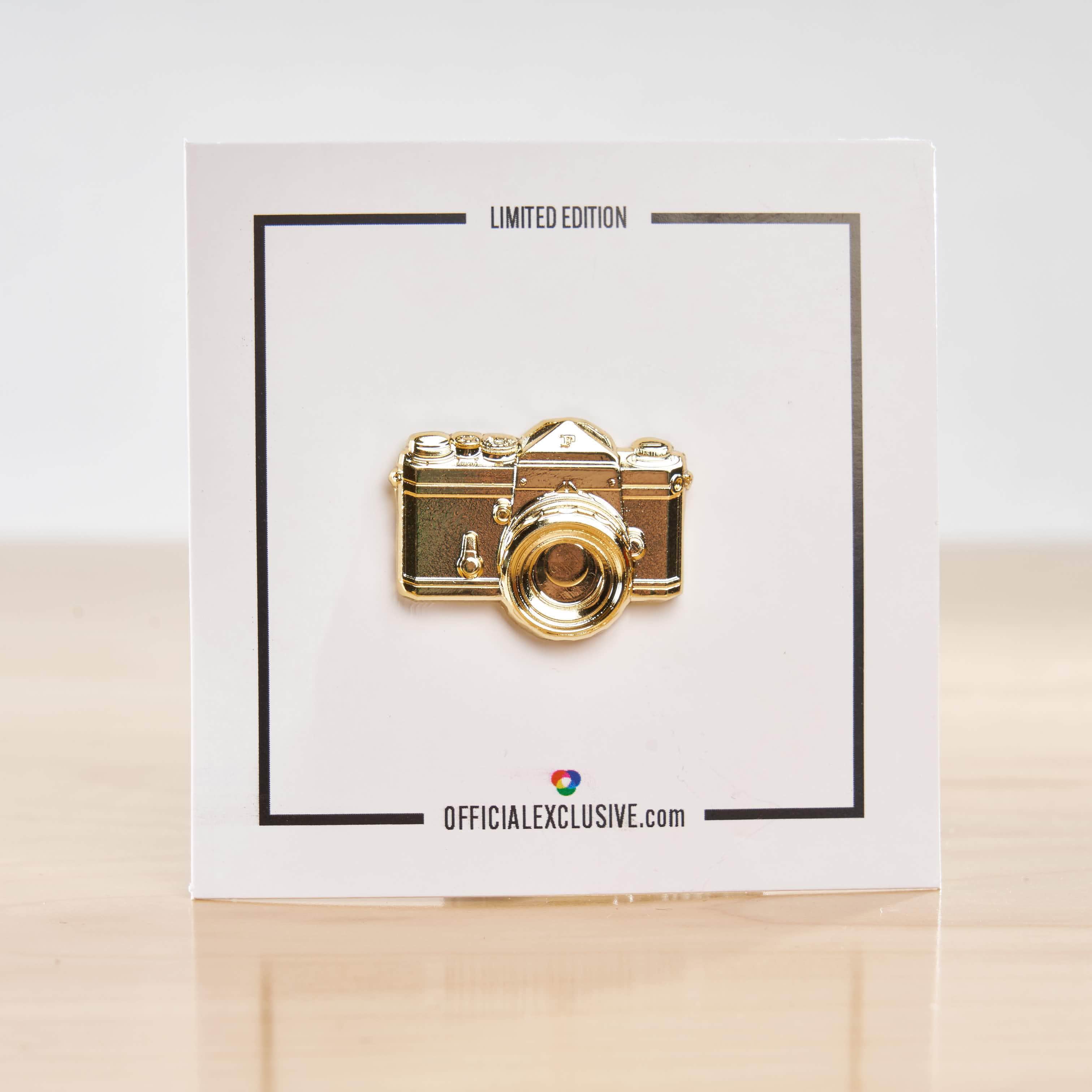 SLR 3D Gold Camera Pin - Image 3