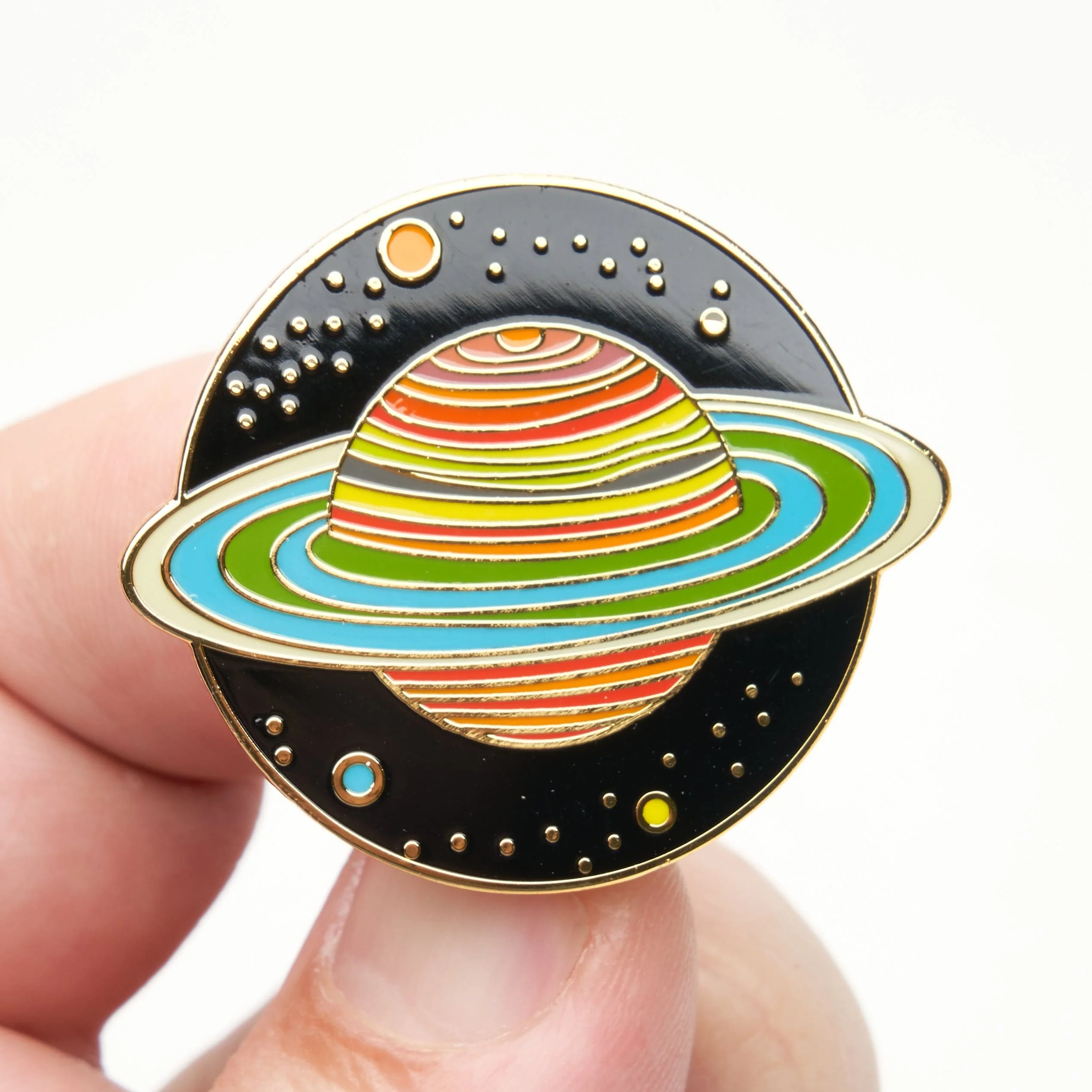 Saturn Planet and Stars Pin - Image 2