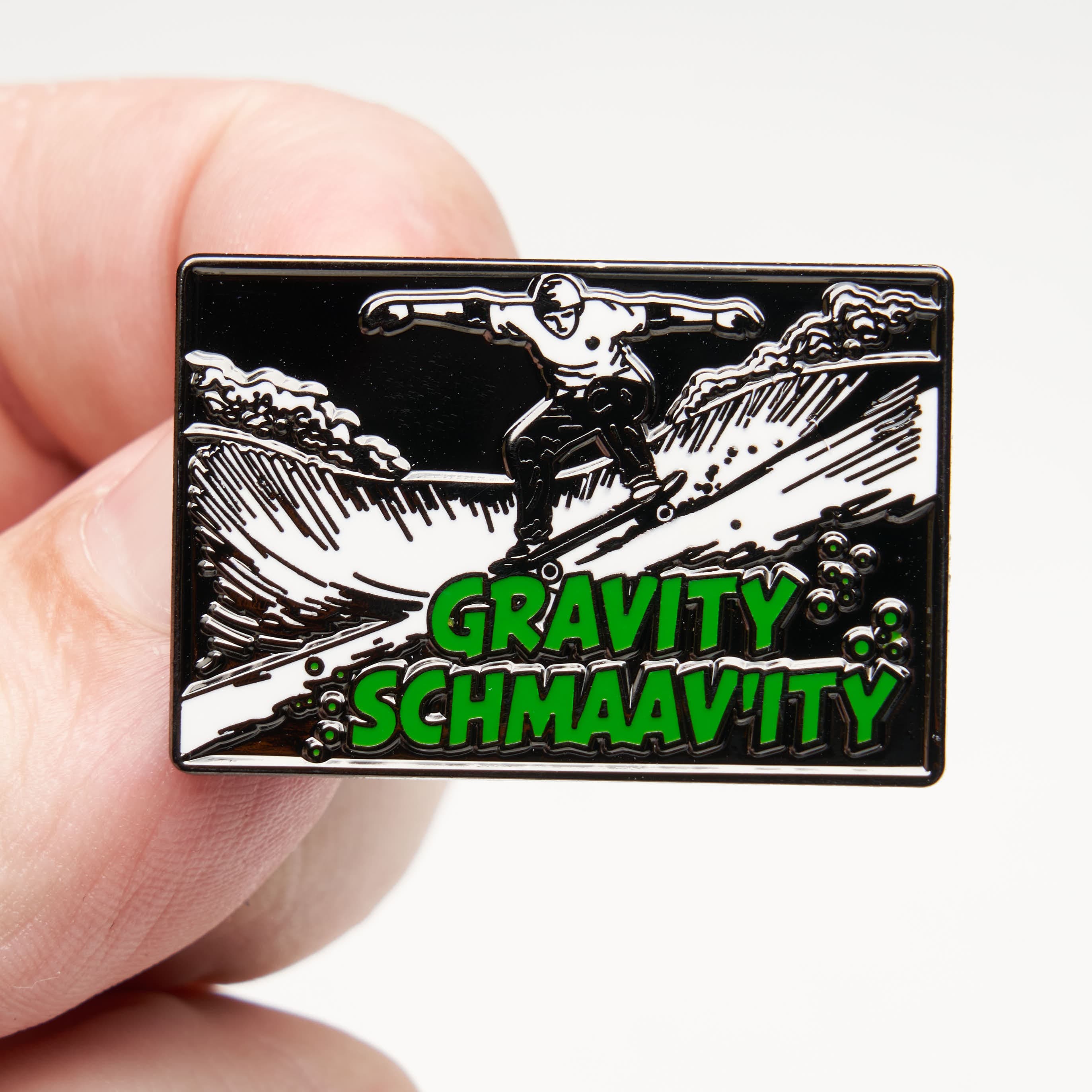 Gravity Schmaavity Skateboard Pin - Image 2