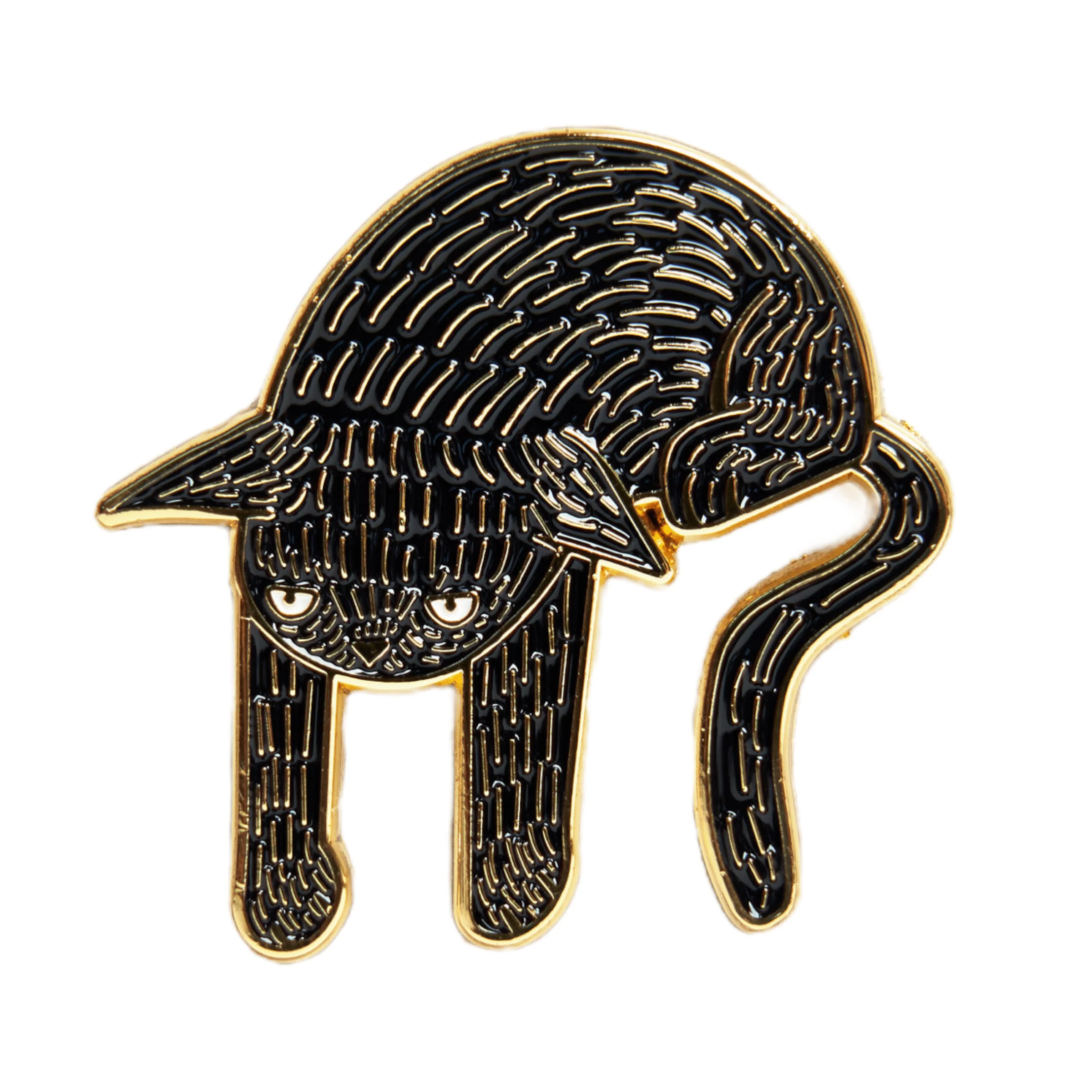 Halloween Black Cat Enamel Pin - Image 2