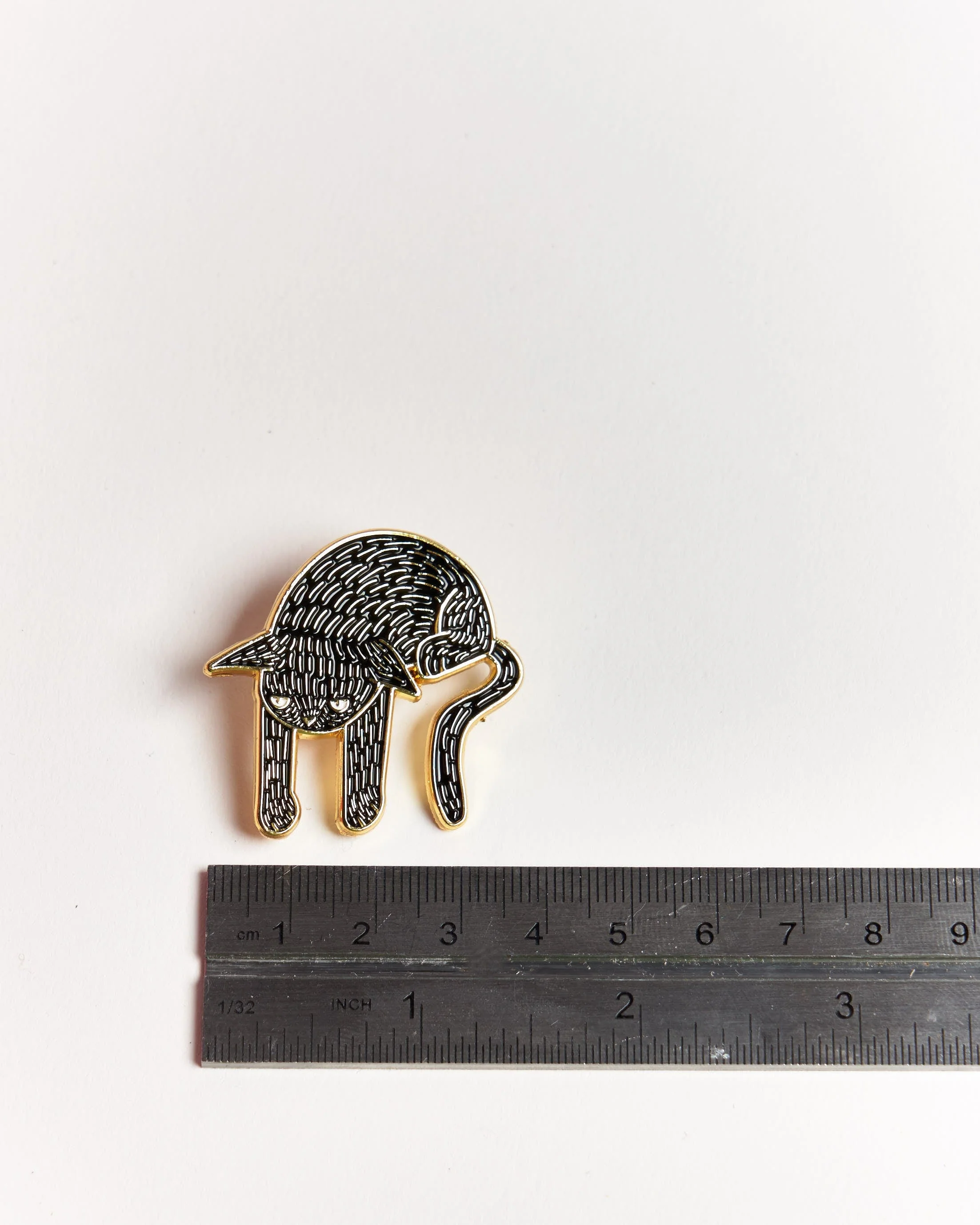 Halloween Black Cat Enamel Pin - Image 4