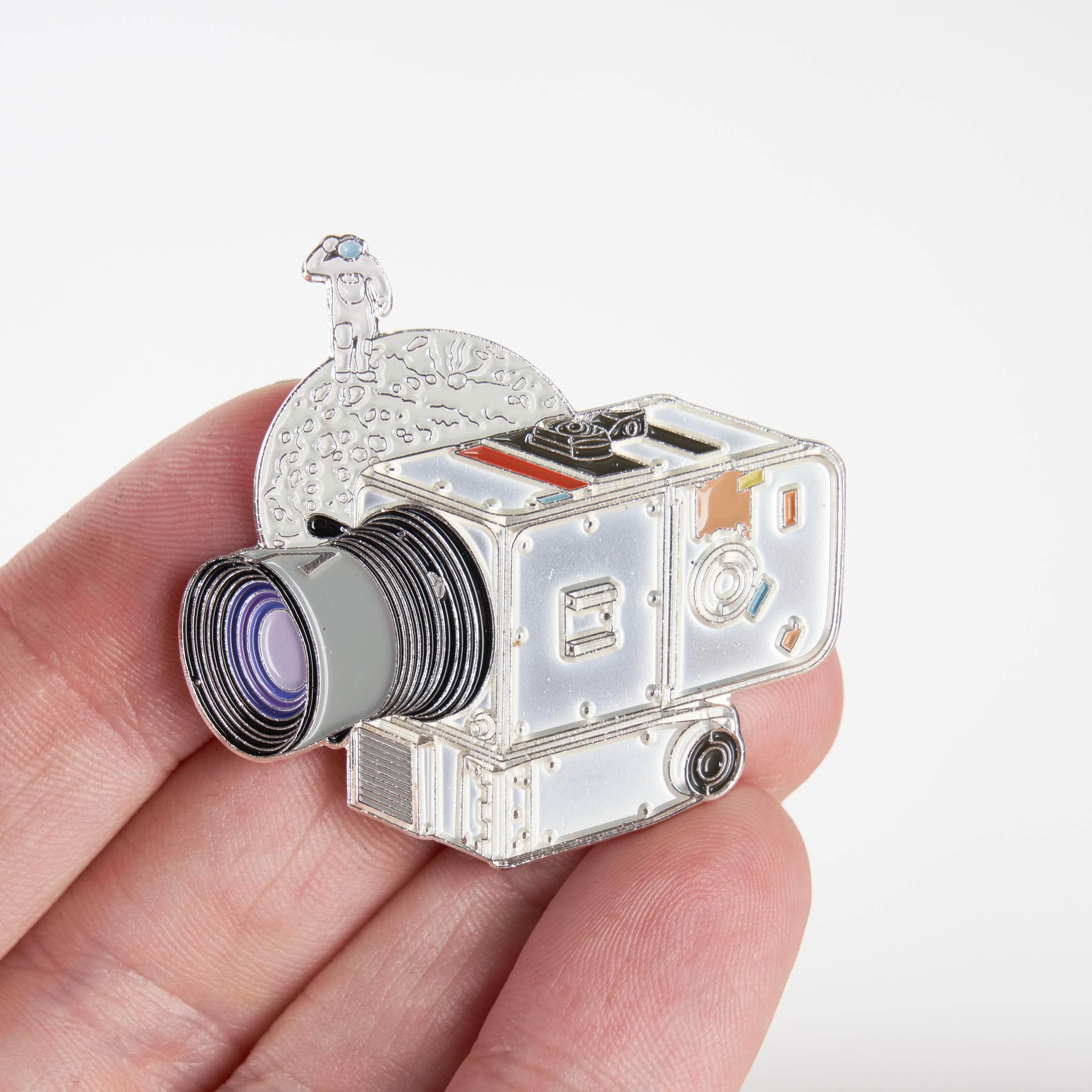 Apollo 11 Mission "Been to the Moon" Medium Format Film Camera Pin - Image 2