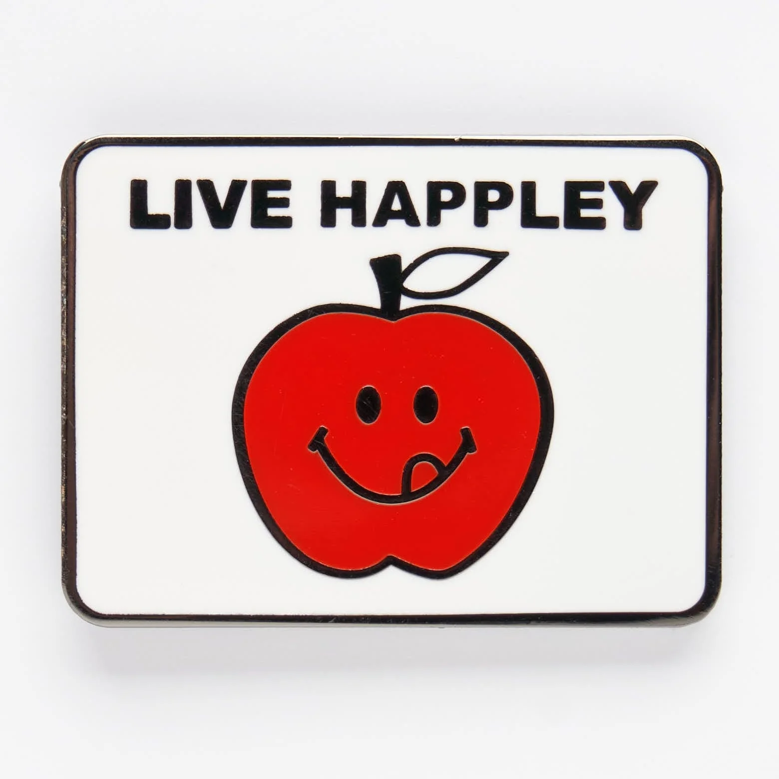 LIVE HAPPLEY Apple Pin