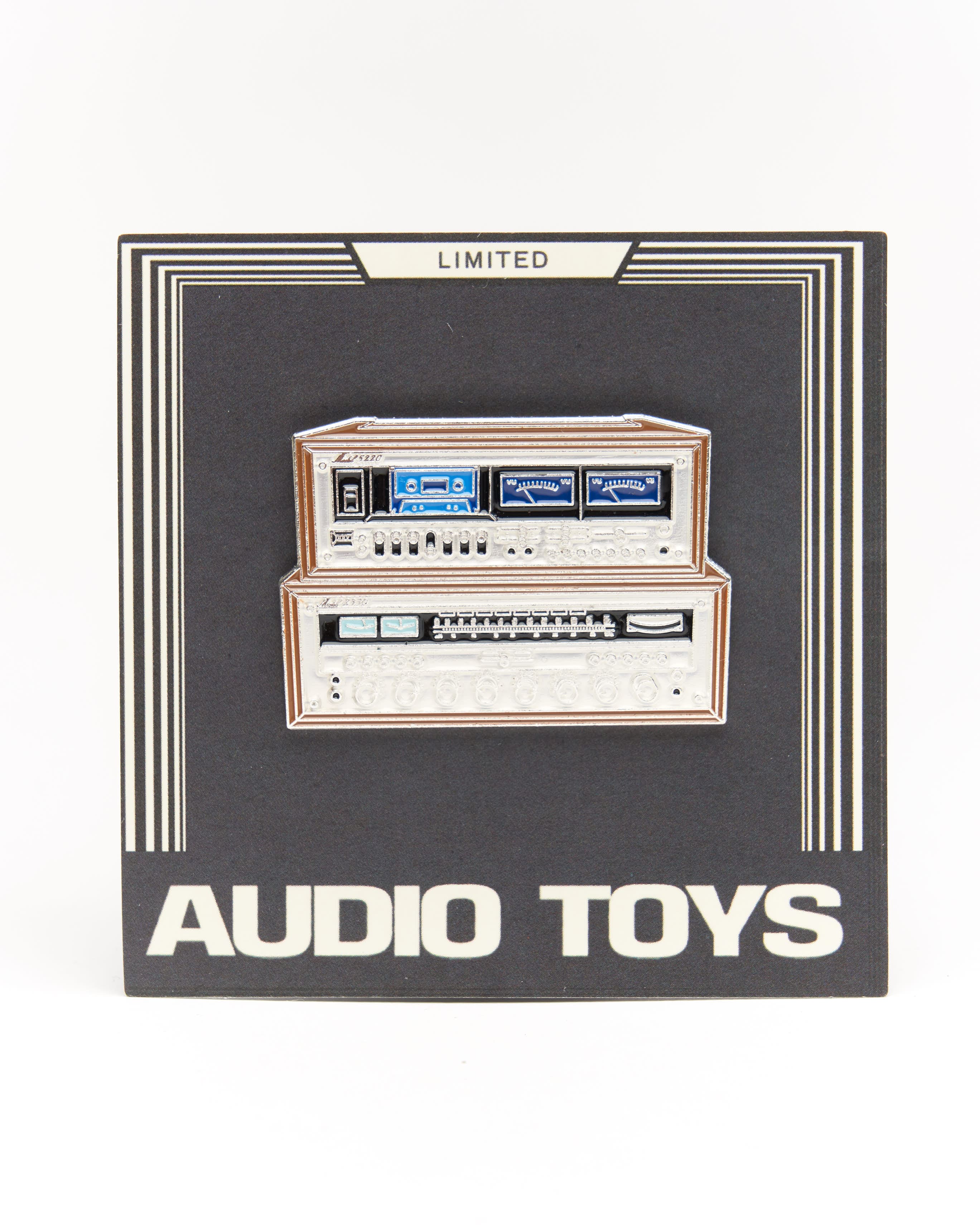 Stereo Stack Vintage Receiver Enamel Pin - Image 4