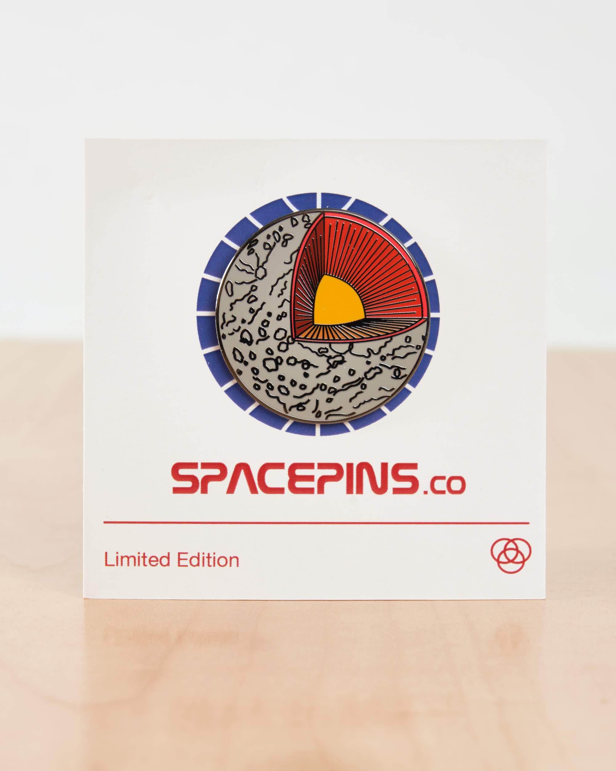 Moon Cross Section Cutaway Pin - Image 3