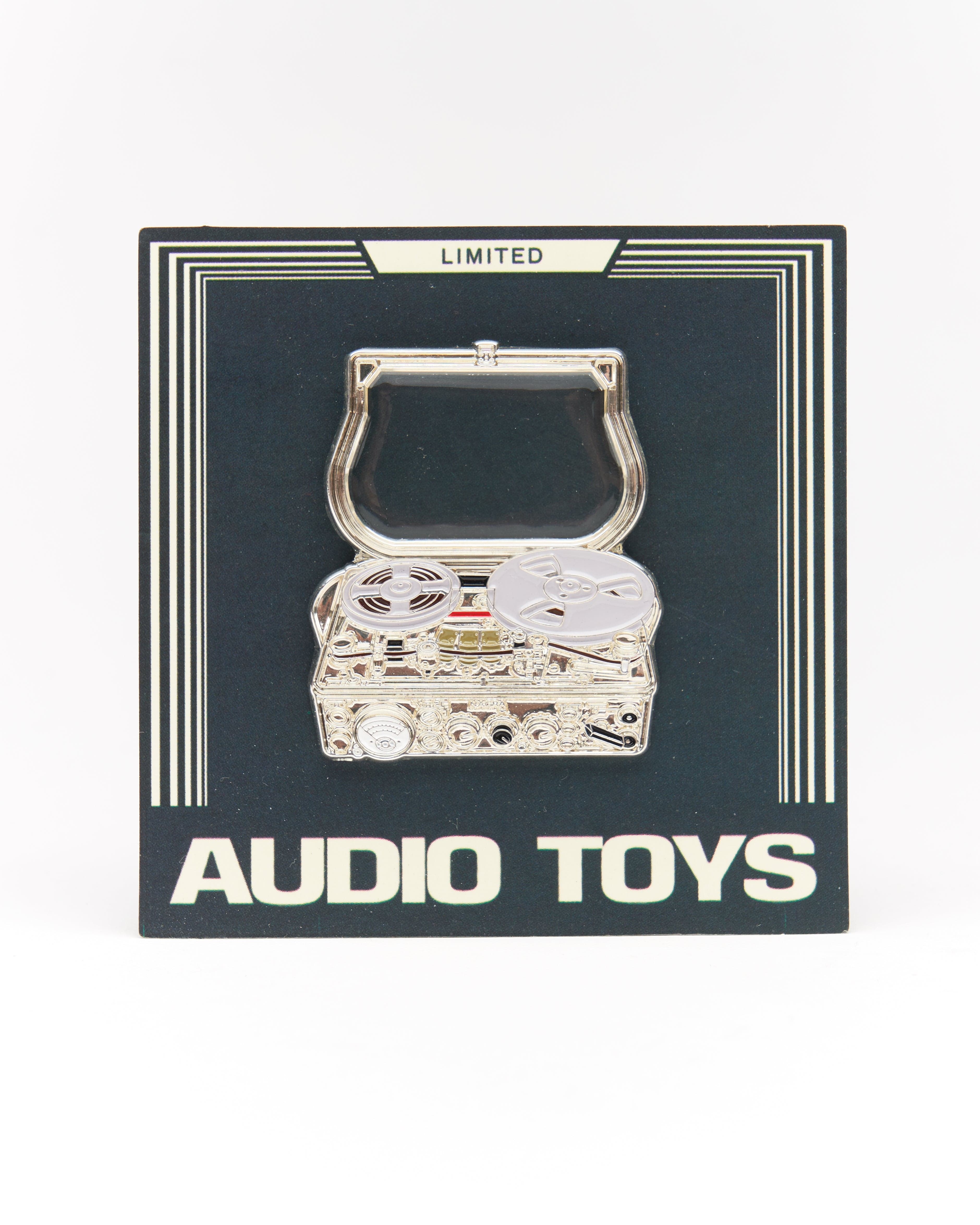 Old Tape Reel to Reel Pro Audio Recorder Pin - Image 5