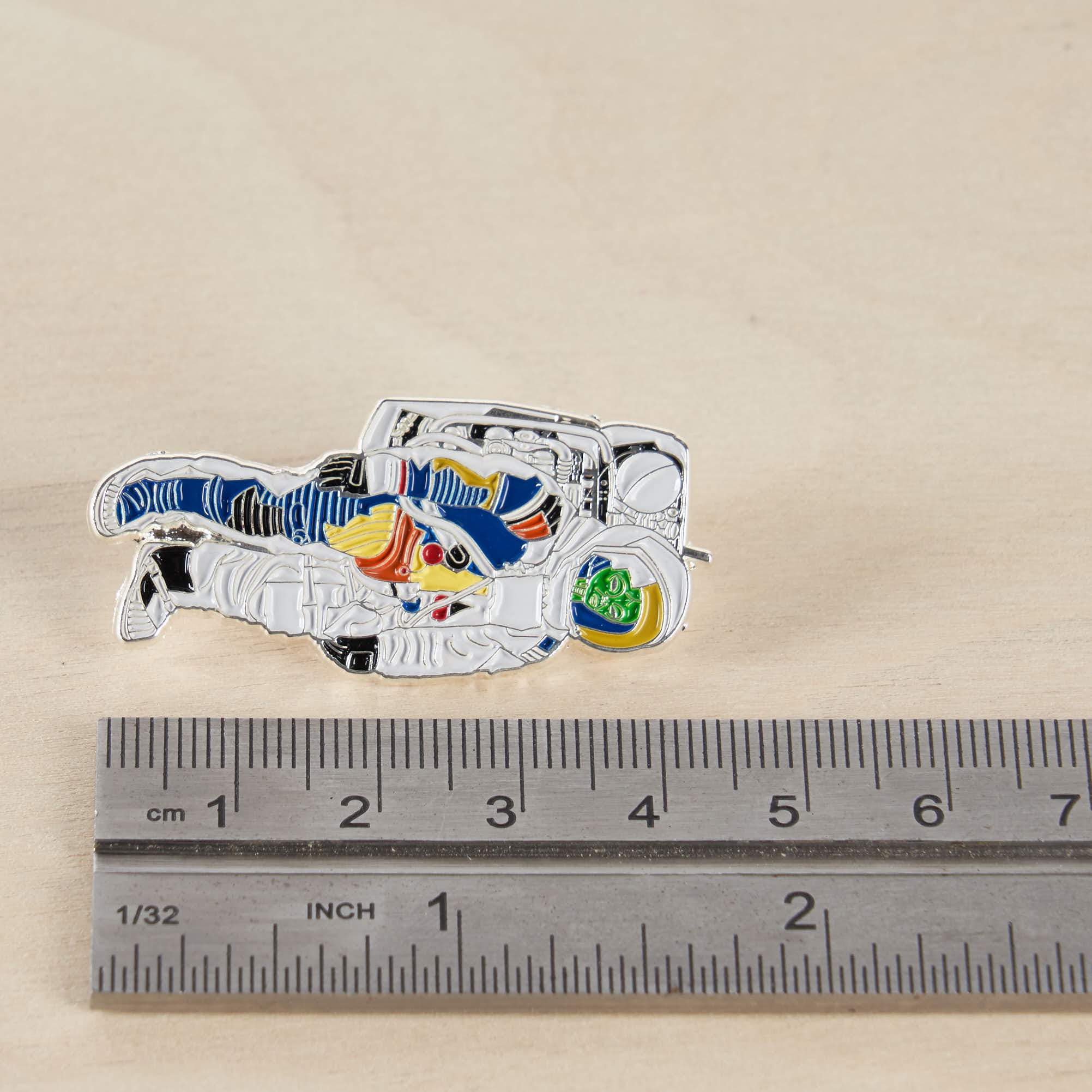 Astronaut Alien Cross Section Cutaway Pin - Image 3