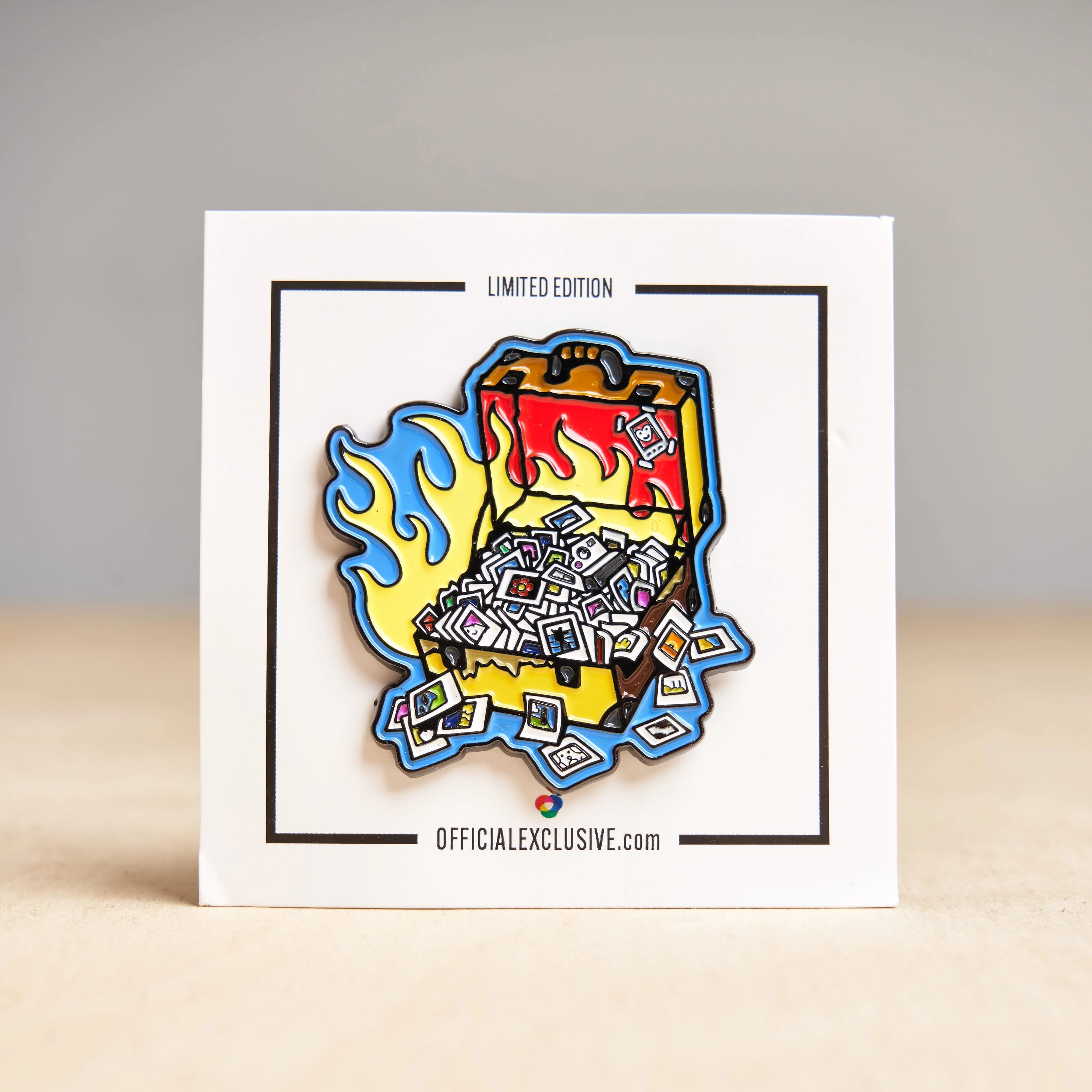 Flaming Photo Suitcase - Image 5