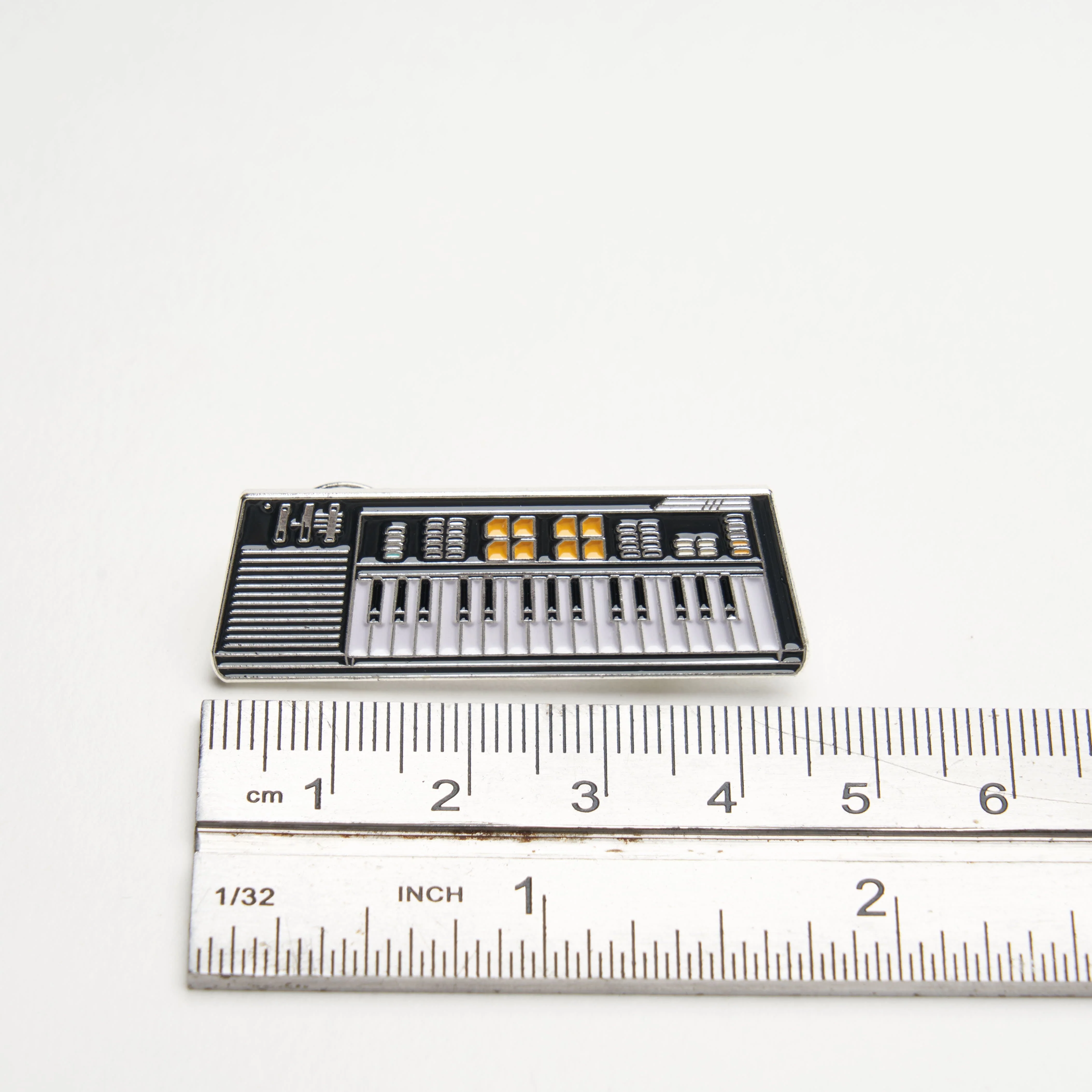 Retro Sampling Keyboard Synth Pin - Image 4
