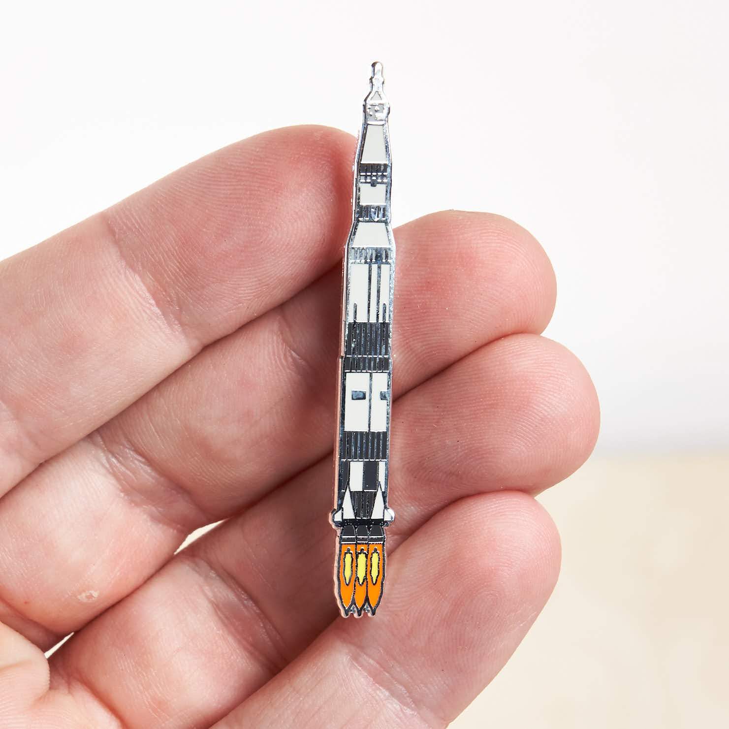 Saturn V Apollo Rocket Pin