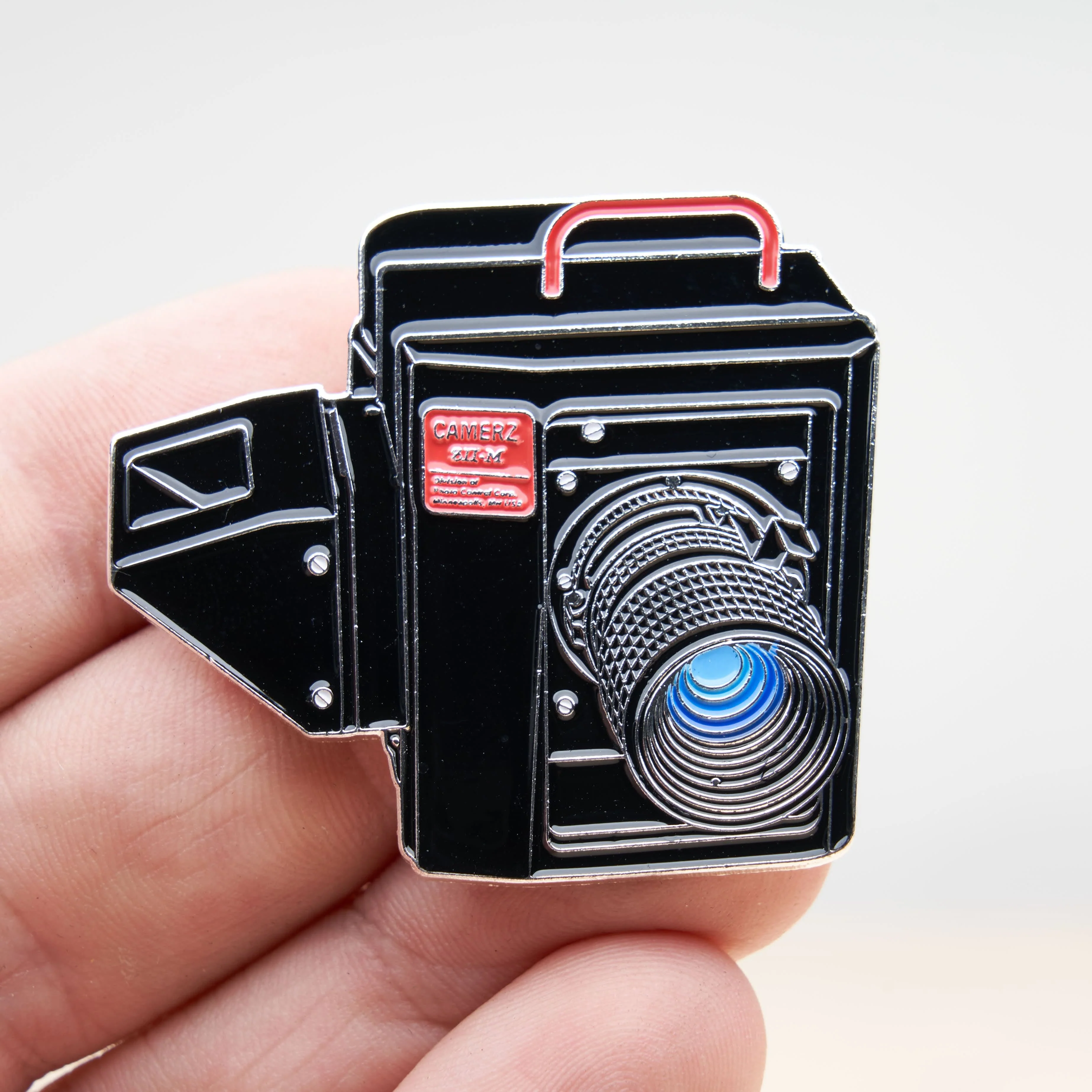 School Picture Large Format Film Camera Pin - Image 2