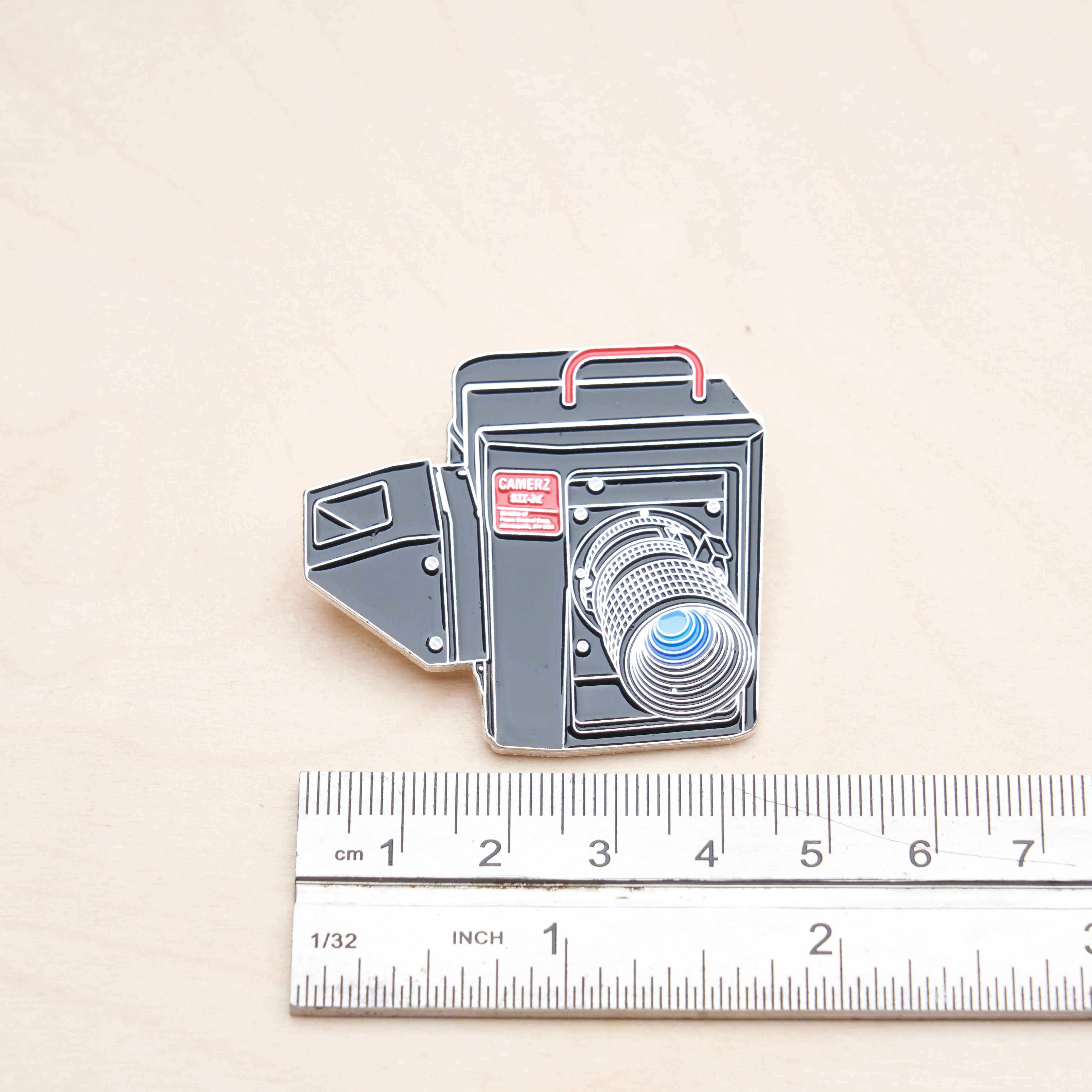 School Picture Large Format Film Camera Pin - Image 3