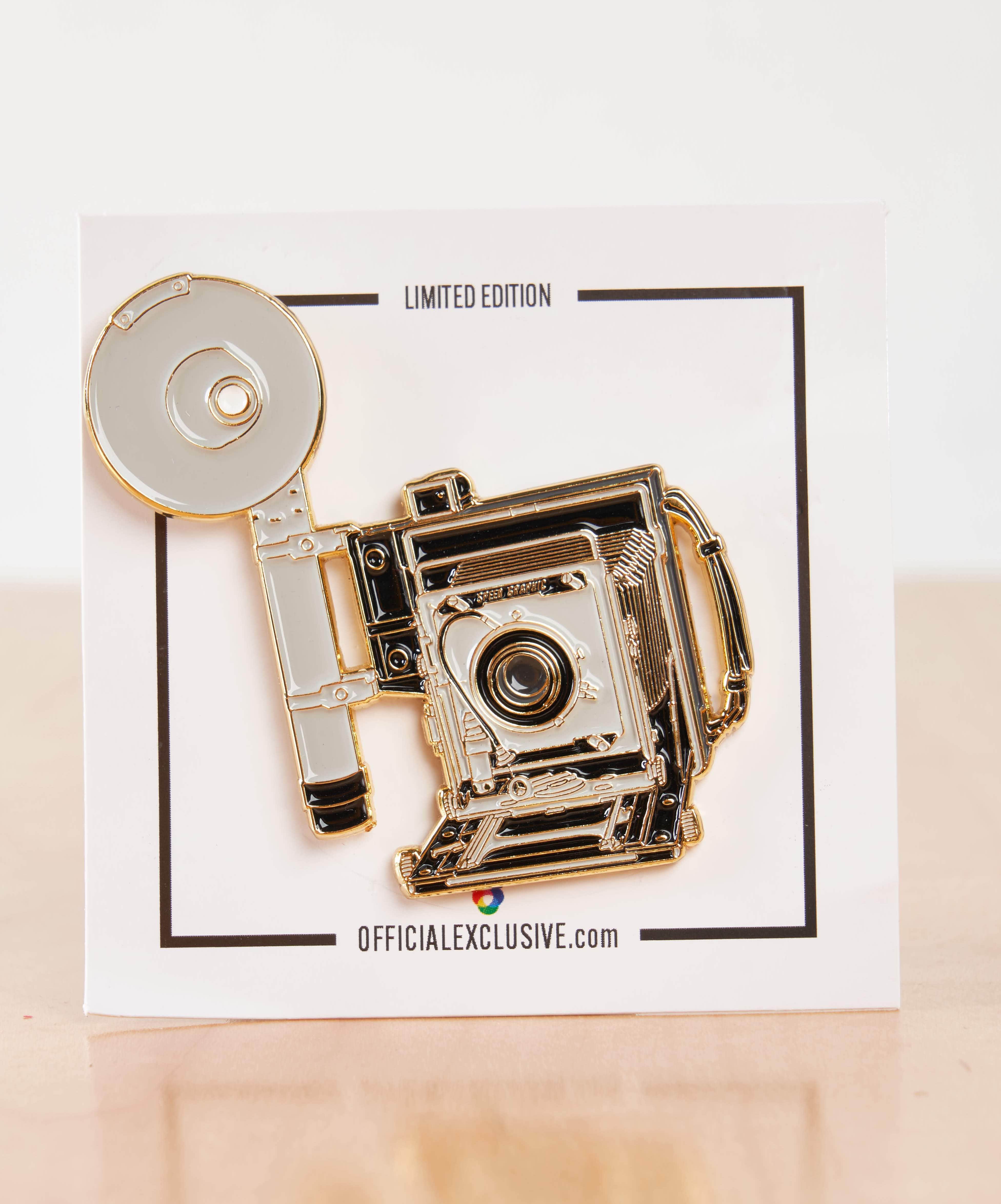 Speed Graphic Large Format Camera #1 Pin Gold Variant - Image 4