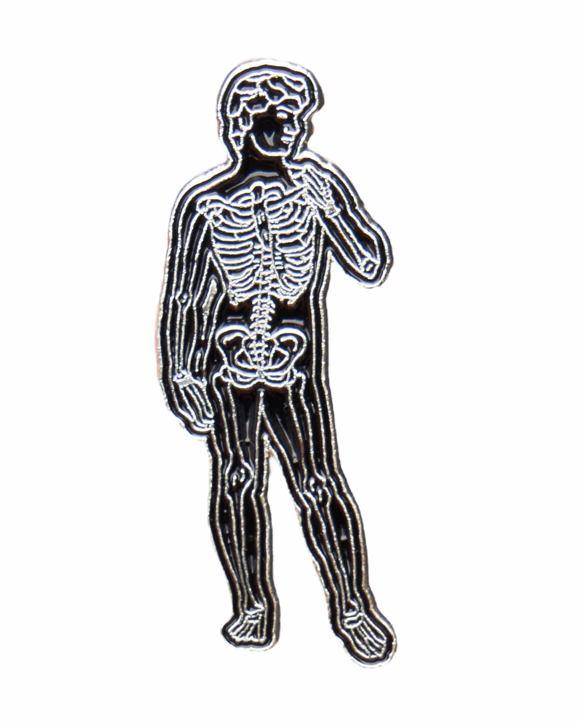 David Sculpture Skeleton Pin
