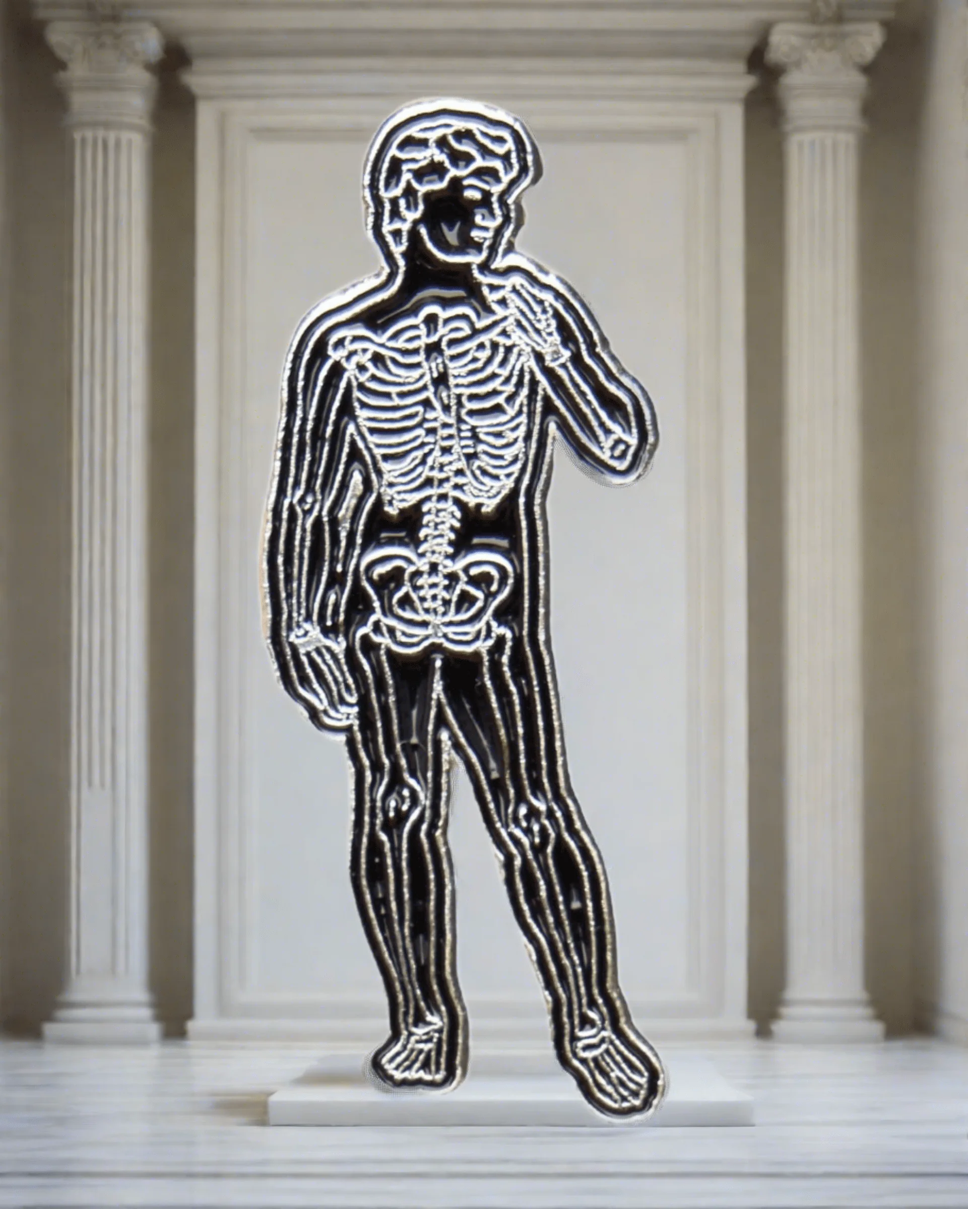 David Sculpture Skeleton Pin - Image 6