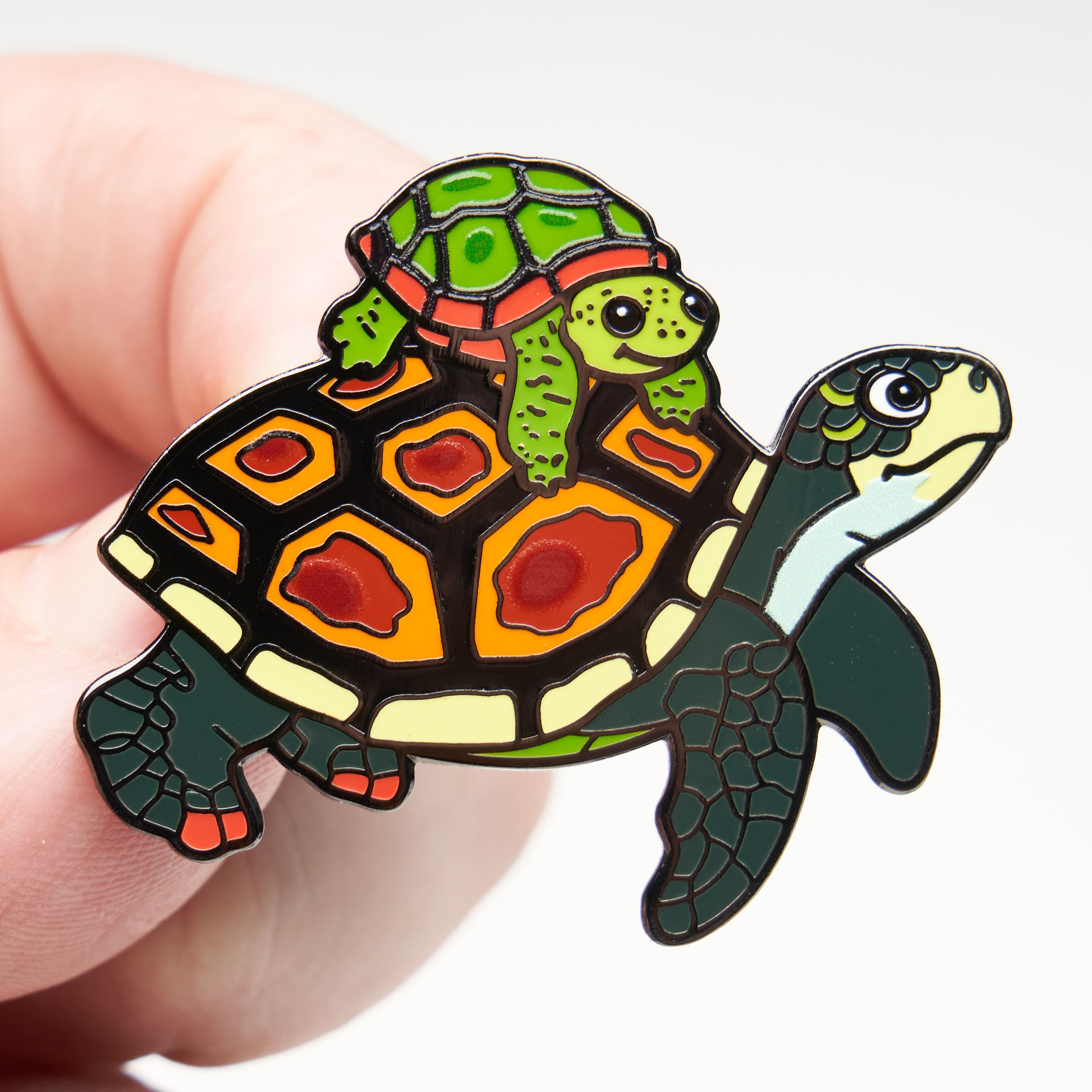 Turtle Family Pin - Image 2